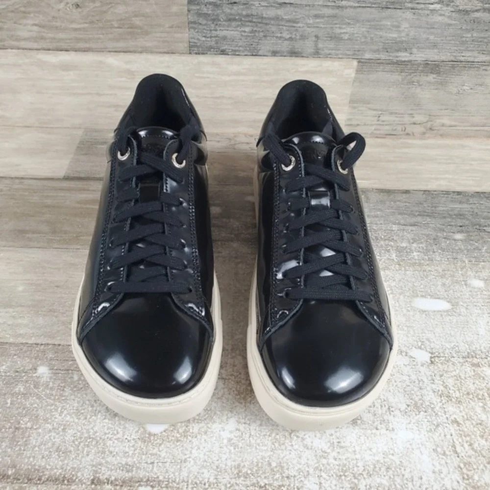 Birkenstock Bend Low Shoes Womens 6 Narrow Casual Black Patent Leather‎ Sneakers